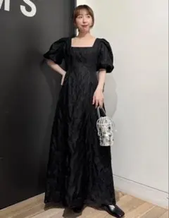 LE'RURE puffsleeve dressパフスリーブドレス - メルカリ