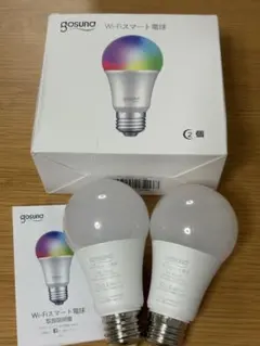 gosund Wi-Fiスマート電球 2個セット LEDスマート電球