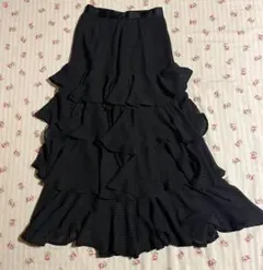 me couture ドットティアードフリルスカート