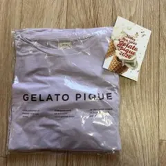 【ジェラートピケ】2026 福袋　ロゴプリントルームウェア　ラベンダーカラー