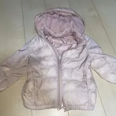 UNIQLO フード付きダウンコート 90 ピンク