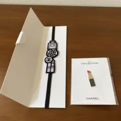 CHANEL LA COLLECTION ノベルティブックマーク&ピンバッジ
