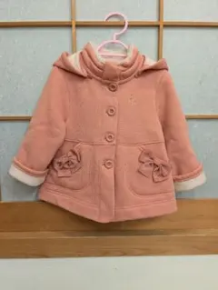 組曲　フード付き裏ボアコート　90〜100