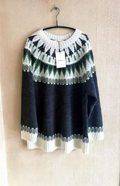 soulberry フェアアイル　求心柄　セーター