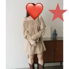 新品★ カスタネ　チュニック　2way フリーサイズシャツボタン付き　プチプラのサムネイル