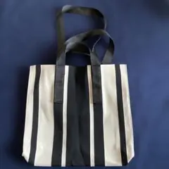 ZARA ストライプニットトートバッグ