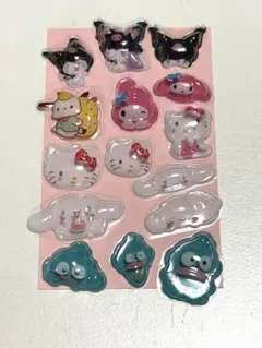 【お値下げ】サンリオシリーズ 3D 立体シール 15枚セット おすそわけ