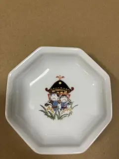 【未使用/美品】　錦松梅　弥右衛門　八角　豆皿　お神輿　祭りのサムネイル