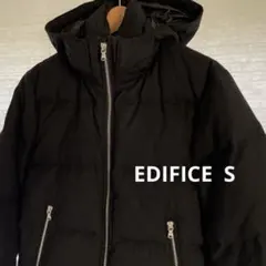 ［EDIFICE ］ダウンジャケット　solotex ウール　黒　河田ダウン