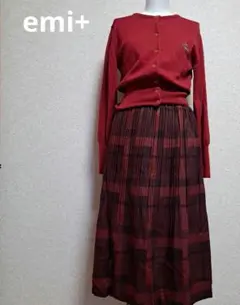 (新品)emi+ チェック柄ロングスカートのサムネイル