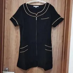 新品】Lサイズ MODE LOUIS 黒チュニック 半袖エステユニフォーム 