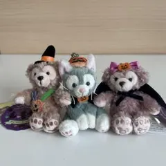 ダッフィー　シェリーメイ　ジェラトーニ　ぬいぐるみストラップ　ハロウィン