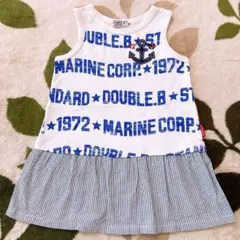 DOUBLE.B タンクトップワンピース　ノースリーブ　90