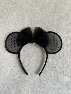 ミニーマウス風カチューシャ 黒