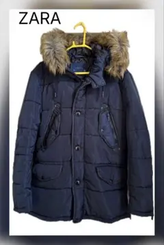 ZARA basic 中綿ファー付きジャケット