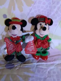 ミッキー＆ミニー：パーフェクト・クリスマス2015 ぬいぐるみバッジ