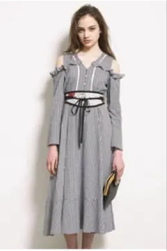 リリーブラウン⭐︎新品未使用！ギンガムチェック柄 ロングワンピース