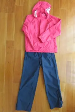 レインスーツ(上下セット) ピンク・ネイビー