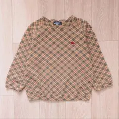 【美品】BURBERRY ノバチェック 7分袖 スウェット トレーナー