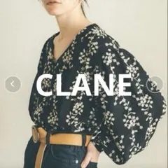 【美品】CLANE STRIPE FLOWER EMBROIDERYブラウスのサムネイル