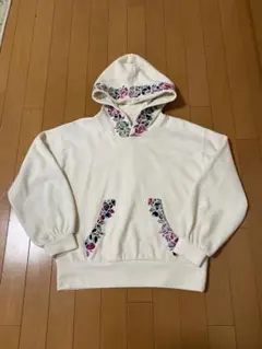 CECIL McBEE ホワイト花パーカー