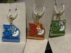 포켓몬 ポケチャーム 30周年 ロゴマスコット ケロマツ フォッコ モクロー