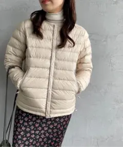 [DANTON/ダントン] ナイロンタフタ ノーカラーインナーダウンジャケット