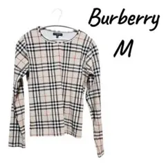 『美品』Burberry チェック柄 長袖 Tシャツ M