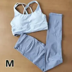 ☆新品 ヨガウェア ２点セット M スポーツブラ＆レギンス レディース 速乾