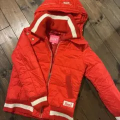 Roni フード付きレッドダウンコート MLサイズ