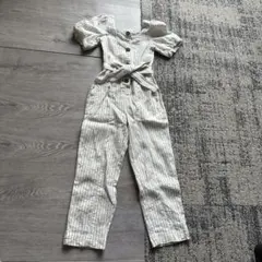 ZARA ストライプ柄 オーバーオール 122cm