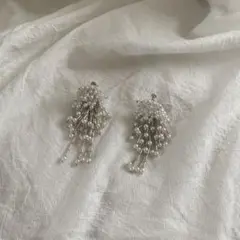 ハンドメイド　イヤリング　ビーズ