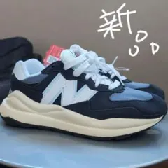 新品　New Balance 紺✕白　25.5 5740　スニーカー
