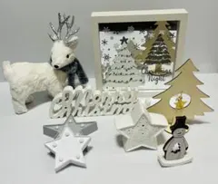 クリスマス 雑貨　デコレーション LEDライト付きセット