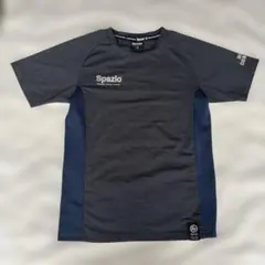 美品　Spazio 140㎝　サッカーTシャツ グレー/ネイビー
