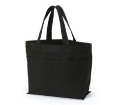 無印良品 横型トートバッグ 黒 ブラックのサムネイル
