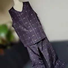 紬からセットアップ(ベスト＋パンツ)