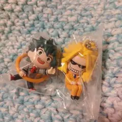 ヒロアカでふぉフィグ オールマイト こんにち輪 緑谷出久 カプセルトイ2体セット