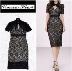 Vanessa Heart ブラックレースドレス