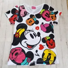 【Lサイズ】東京ディズニーリゾート ミッキー ミニー Tシャツ レディース　希少