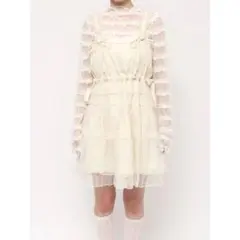 merry jenny チュールドロストミニキャミワンピース