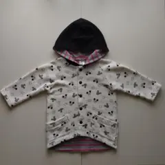 ミッキー柄フード付きアウター 95cm未満