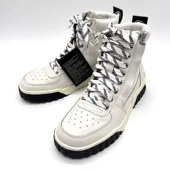 【未使用級】ディーゼル ハイカットスニーカー サイドジップ ホワイト 24.5