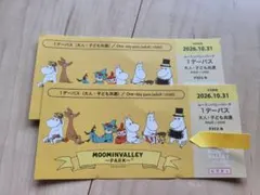 ムーミンバレーパーク 1デーパス 大人・子ども共通 2枚
