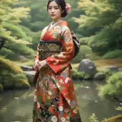 美品 振袖フルセット 秋山庄太郎 身丈158 正絹 furisode 作家物 2025年最新】振袖フルセットの人気アイテム - メルカリ