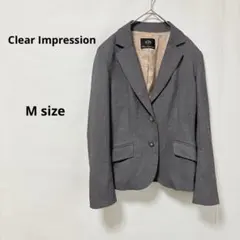 Clear Impression テーラードジャケット　M グレー　オフィス