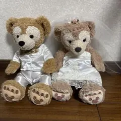 ダッフィー　シェリーメイ　ウエディング　ぬいぐるみ　ディズニー　ディズニーシー