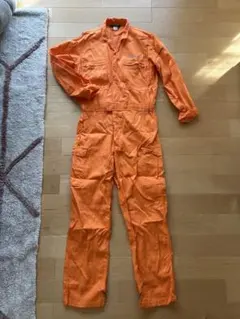 オレンジ つなぎ 社名あり