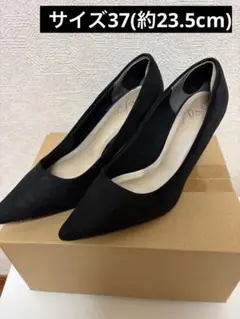 AmiAmi 走れるパンプス★スエード調 ブラック