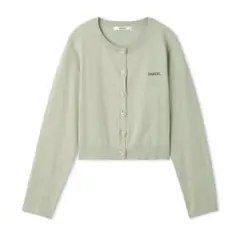SNIDEL ビジューボタンニットカーディガン　ミント